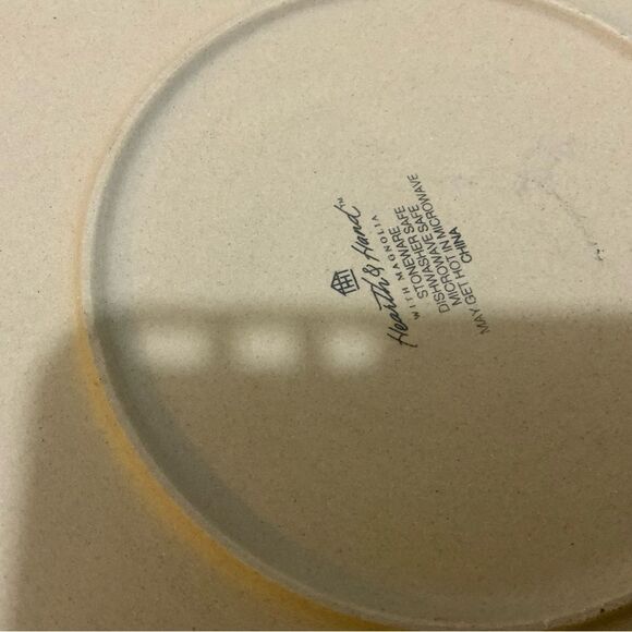 Set of 2 Dinner Plate MAGNOLIA BY HEARTH and HAND 10.5” - Picture 3 of 5